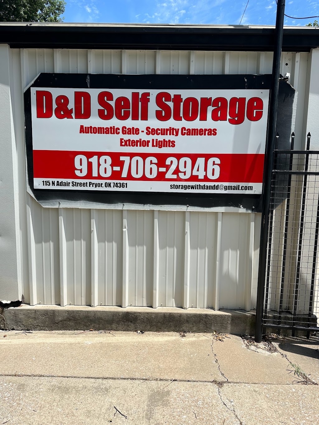 D and D Storage | 115 N Adair St, Pryor, OK 74361, USA | Phone: (918) 706-2946