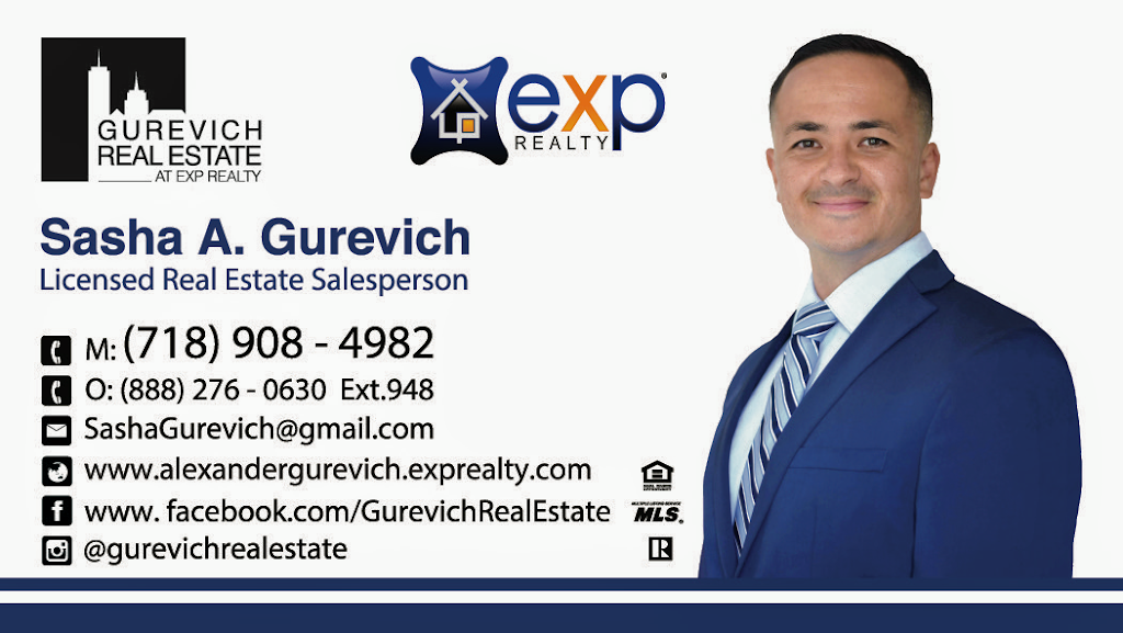 Sasha A. Gurevich Real Estate Team at EXP Realty | 2830 E 27th St, Brooklyn, NY 11235, USA | Phone: (917) 924-6611