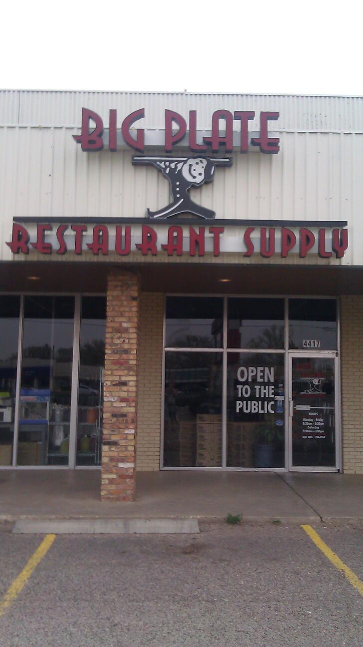 Big Plate Restaurant Supply | 4417 50th St, Lubbock, TX 79414, USA | Phone: (806) 784-0553