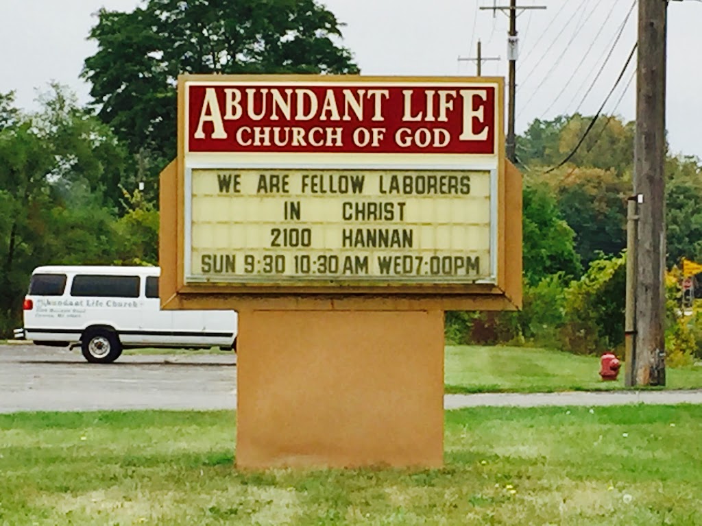 Abundant Life Church of God | 2100 Hannan Rd, Canton, MI 48188, USA | Phone: (734) 722-7688