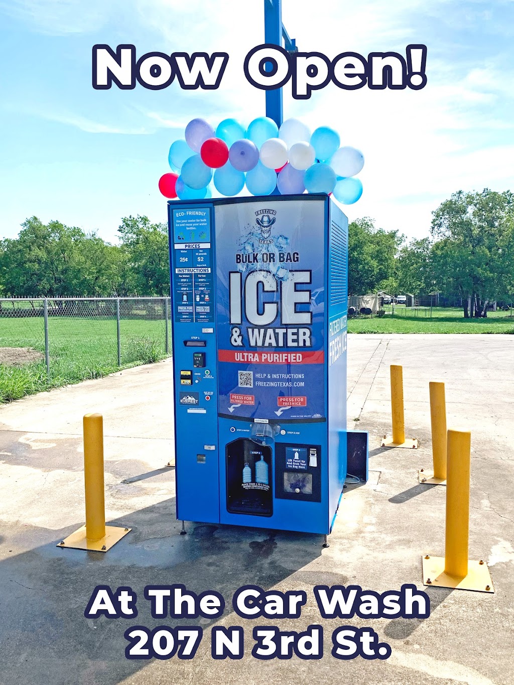 "Freezing Texas" Ice & Water - Grandview | 207 N 3rd St, Grandview, TX 76050, USA | Phone: (818) 252-9757