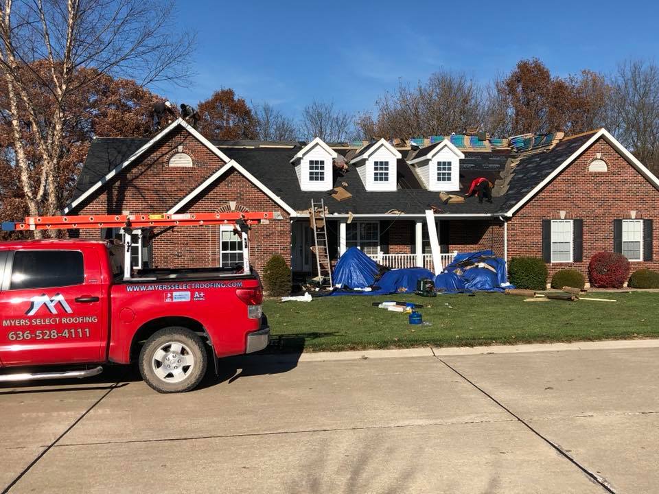 Myers Select Roofing | 5547 Creech Rd, Troy, MO 63379, USA | Phone: (636) 528-4111