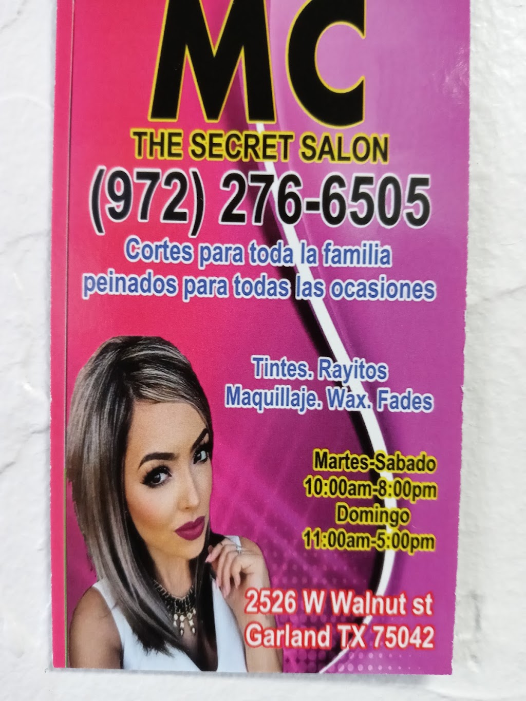 MC The Secret Salon | 2526 W Walnut St, Garland, TX 75042, USA | Phone: (972) 276-6505