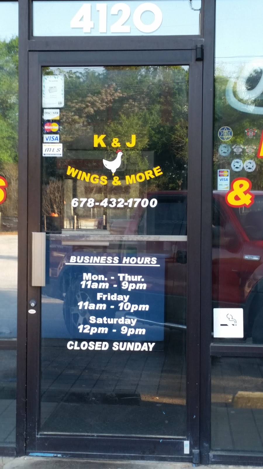 K & J Wings & More | 4120 GA-42, Locust Grove, GA 30248, USA | Phone: (678) 432-1700