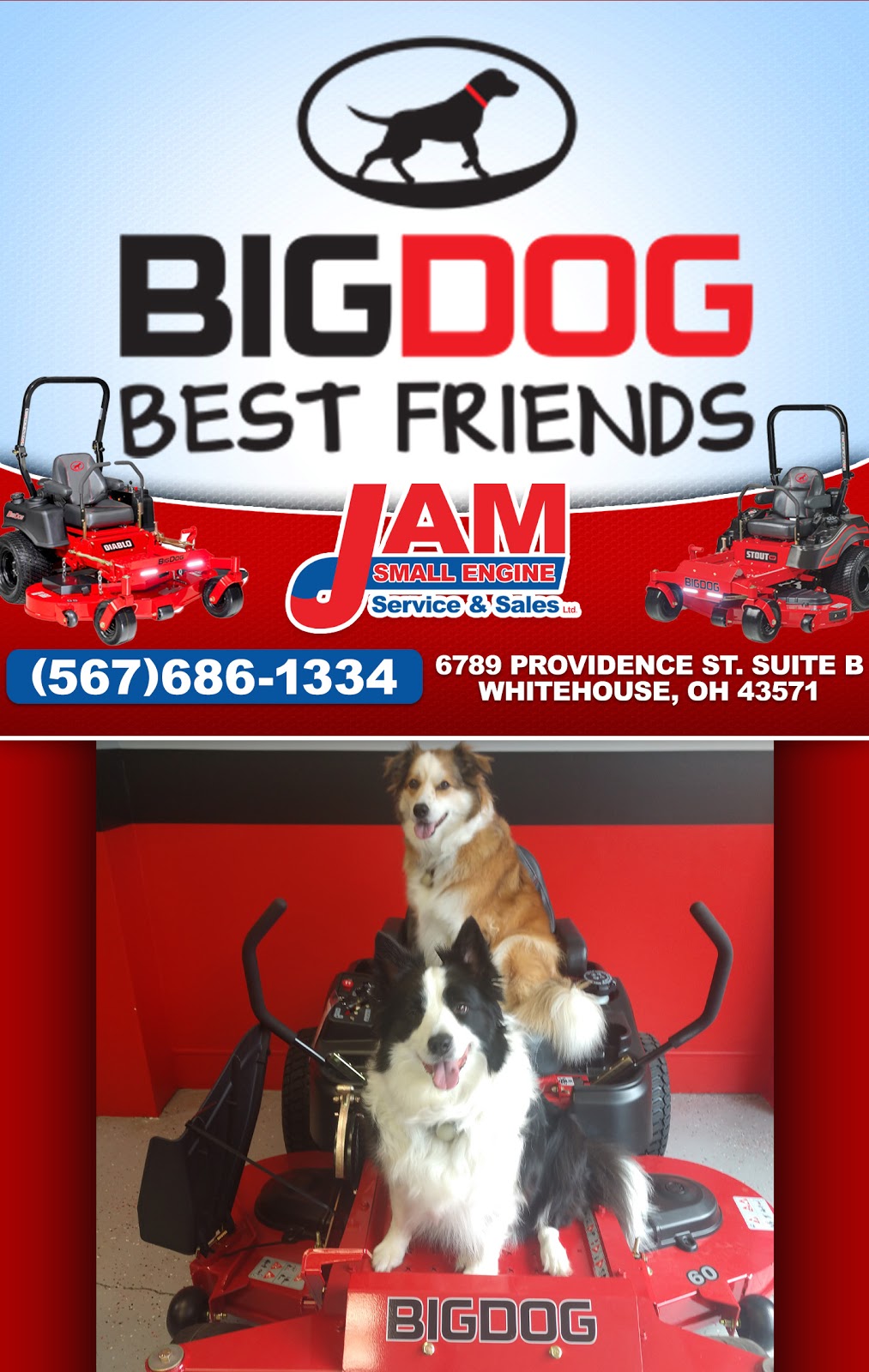 JAM Small Engine Services and Sales Ltd. | 6789 Providence St B, Whitehouse, OH 43571, USA | Phone: (567) 686-1334