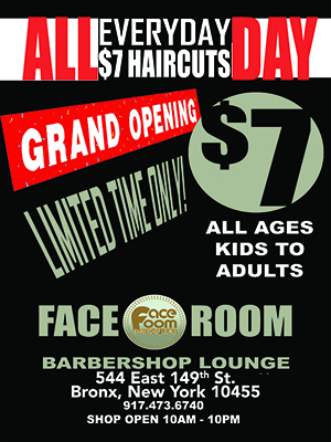 Faceroom barbershop | 544 E 149th St, Bronx, NY 10455, USA | Phone: (718) 450-8124