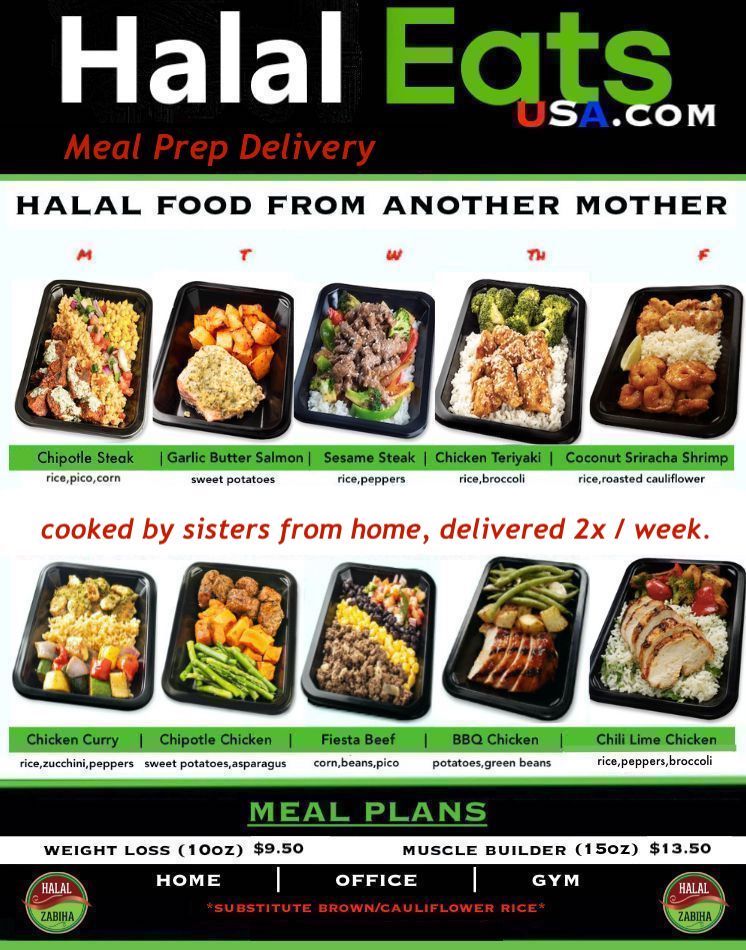 Halal Eats Meal Prep Delivery | 930 Grand Jct Dr, Katy, TX 77450, USA | Phone: (346) 946-6806