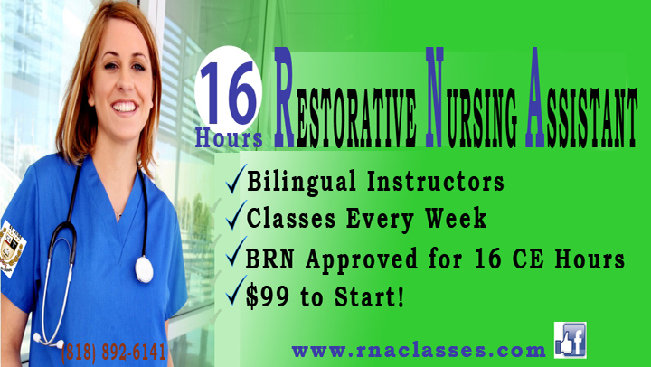 RNA Classes | 17400 Vanowen St, Lake Balboa, CA 91406, USA | Phone: (818) 206-5254