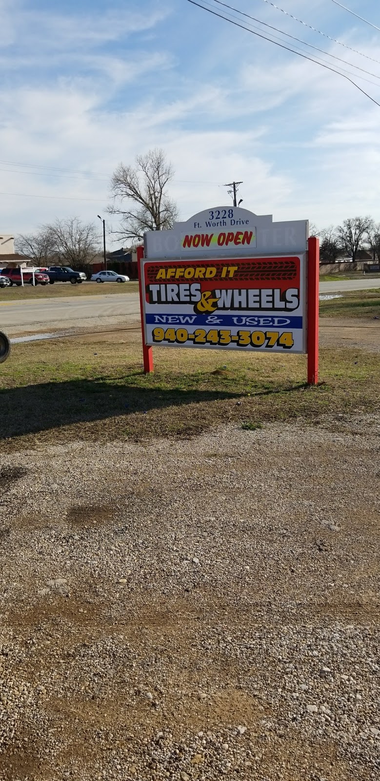 Afford-It Tires | 3228 Fort Worth Dr #100, Denton, TX 76205, USA | Phone: (940) 243-3074