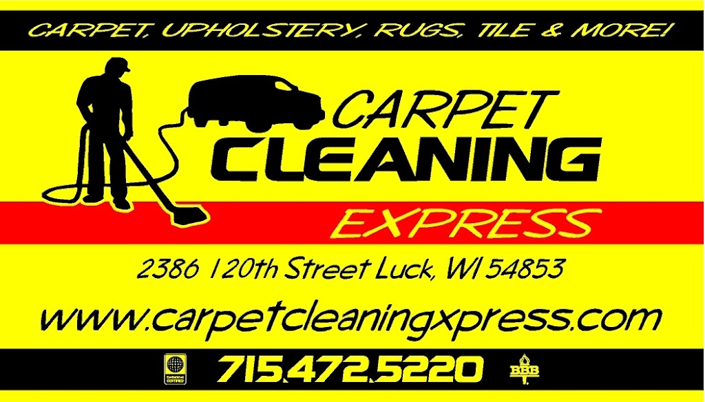 Carpet Cleaning Express | 2386 120th St, Luck, WI 54853, USA | Phone: (715) 472-5220