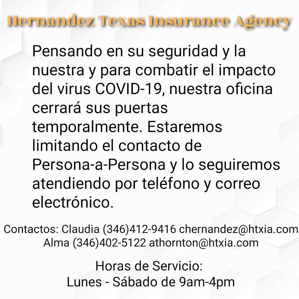 Hernandez Texas Insurance Agency, LLC | 2520 W Mt Houston Rd, Houston, TX 77038, USA | Phone: (346) 402-5122