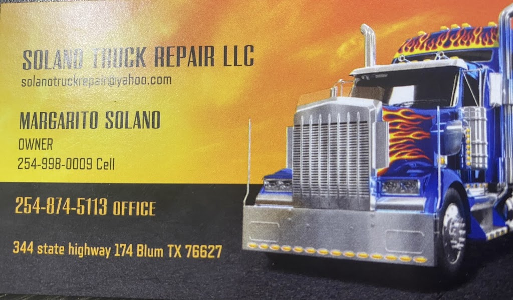 Solano Truck Repair | 344 TX-174, Blum, TX 76627, USA | Phone: (254) 874-5113