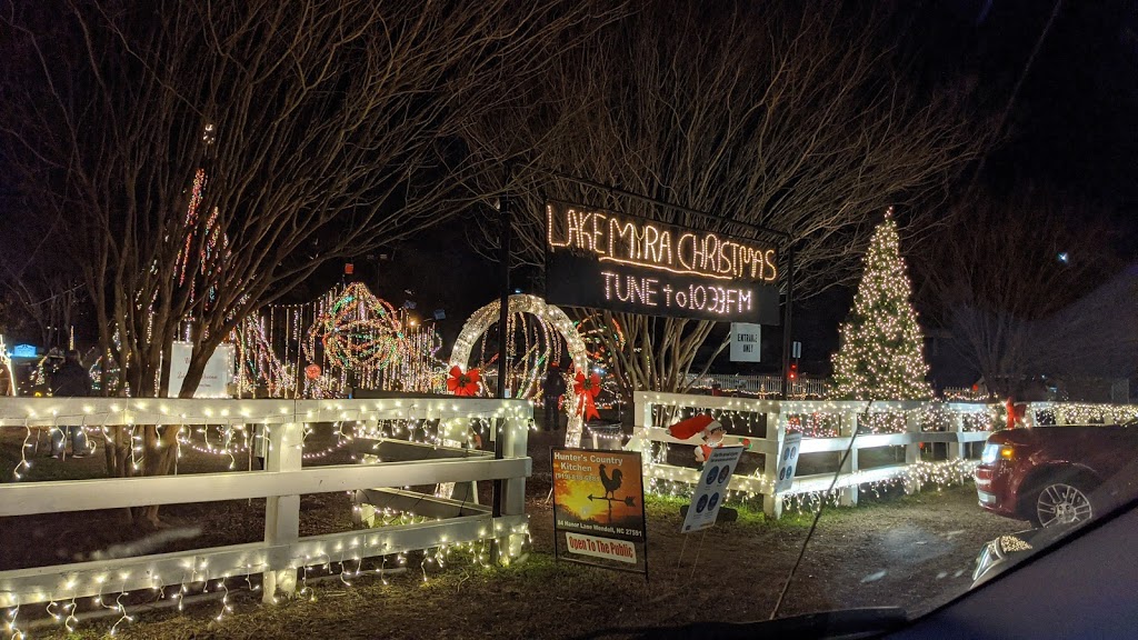 Lake Myra Christmas Light Show | 10 S Cypress St, Wendell, NC 27591, USA | Phone: (919) 339-2073