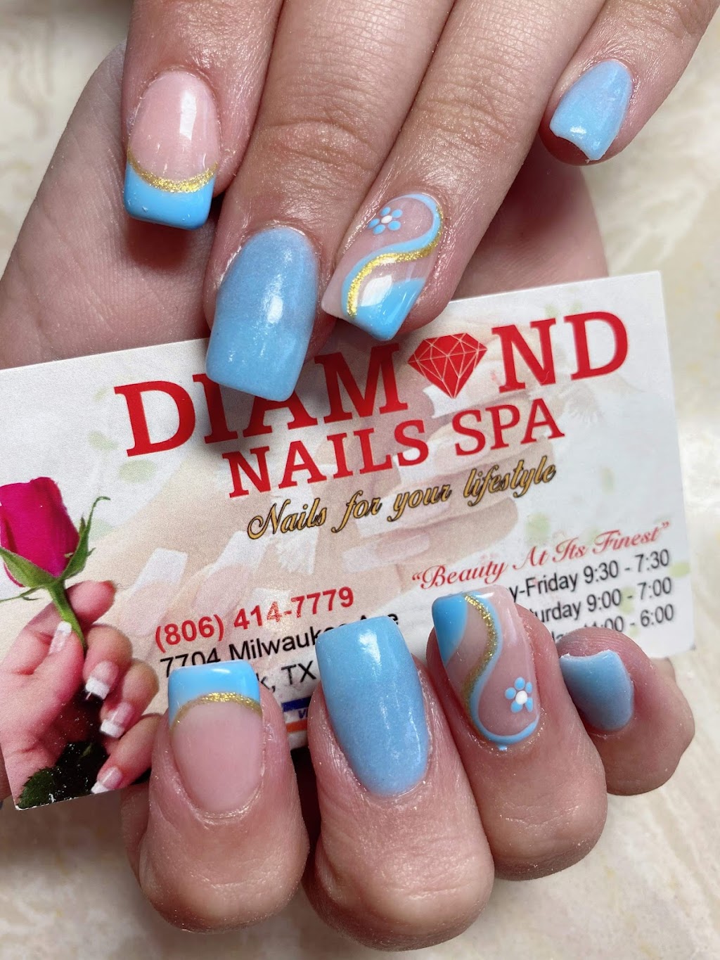 Diamond Nails Spa | 7704 Milwaukee Ave, Lubbock, TX 79424, USA | Phone: (806) 414-7779