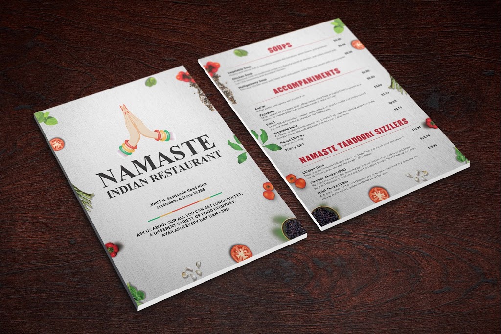 Namaste Indian Restaurant | 20851 N Scottsdale Rd #102, Scottsdale, AZ 85255 | Phone: (480) 264-5499