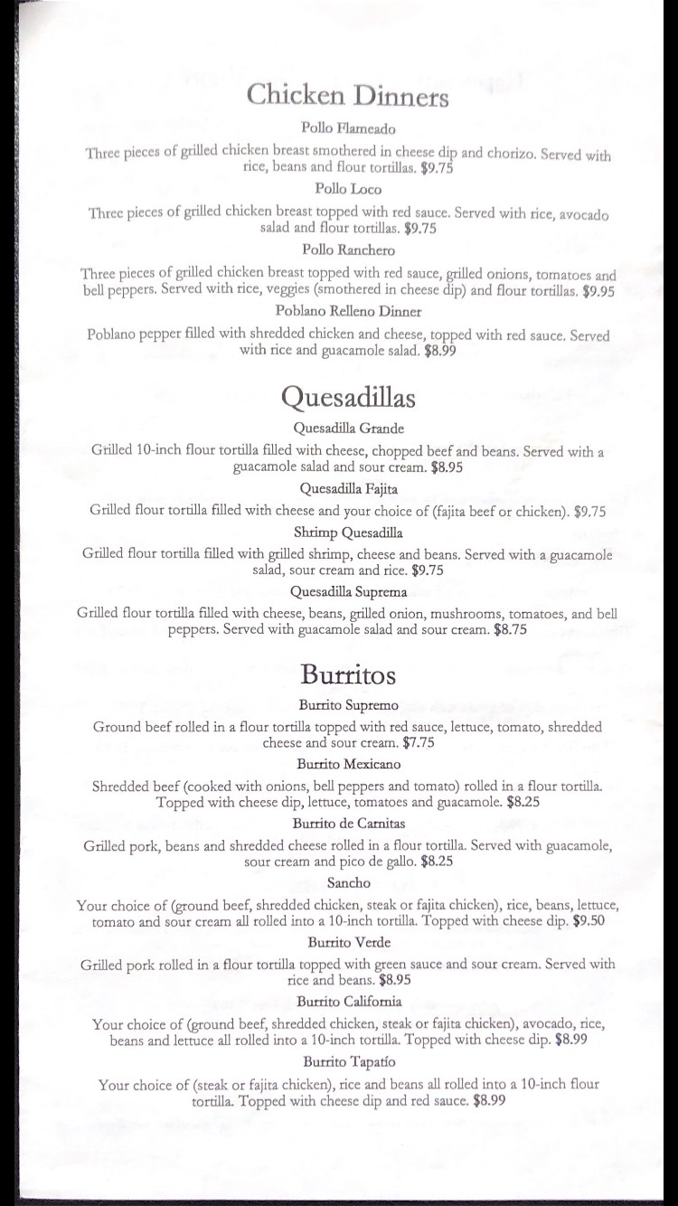 Pueblo Viejo Mexican Restaurant | 117 S Main St, Hillsboro, KS 67063, USA | Phone: (620) 947-0260