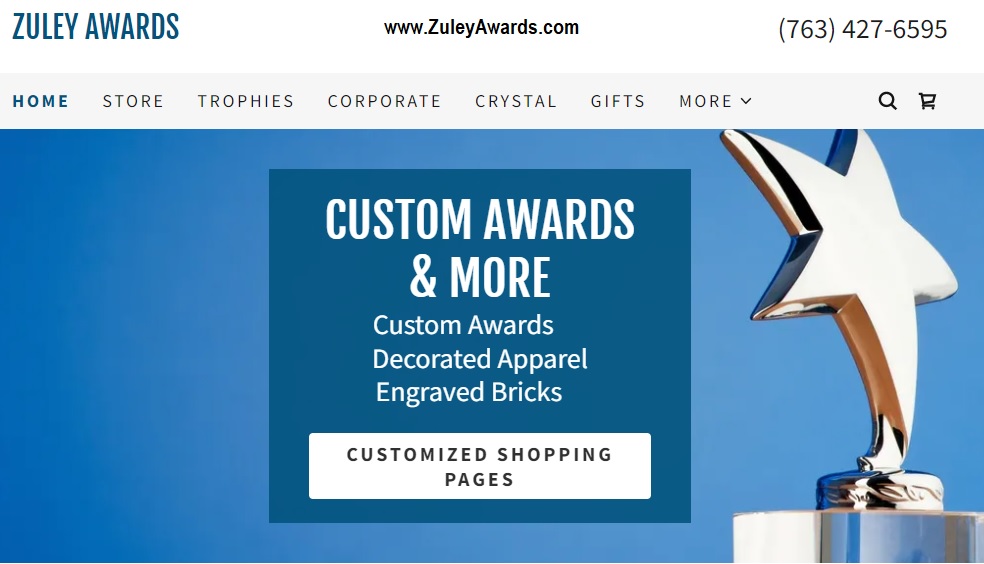 Zuley Awards | 3495 168th Ln NW, Andover, MN 55304, USA | Phone: (763) 427-6595