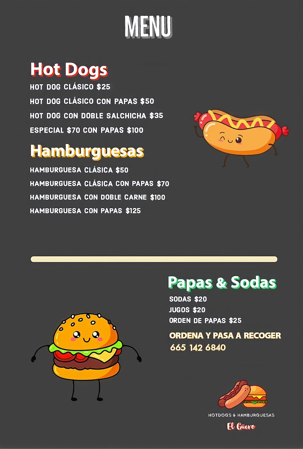 Hot Dogs y Hamburguesas El Güero | 21452 Col. Los Olivos, 21400 Tecate, B.C., Mexico | Phone: 665 142 6840