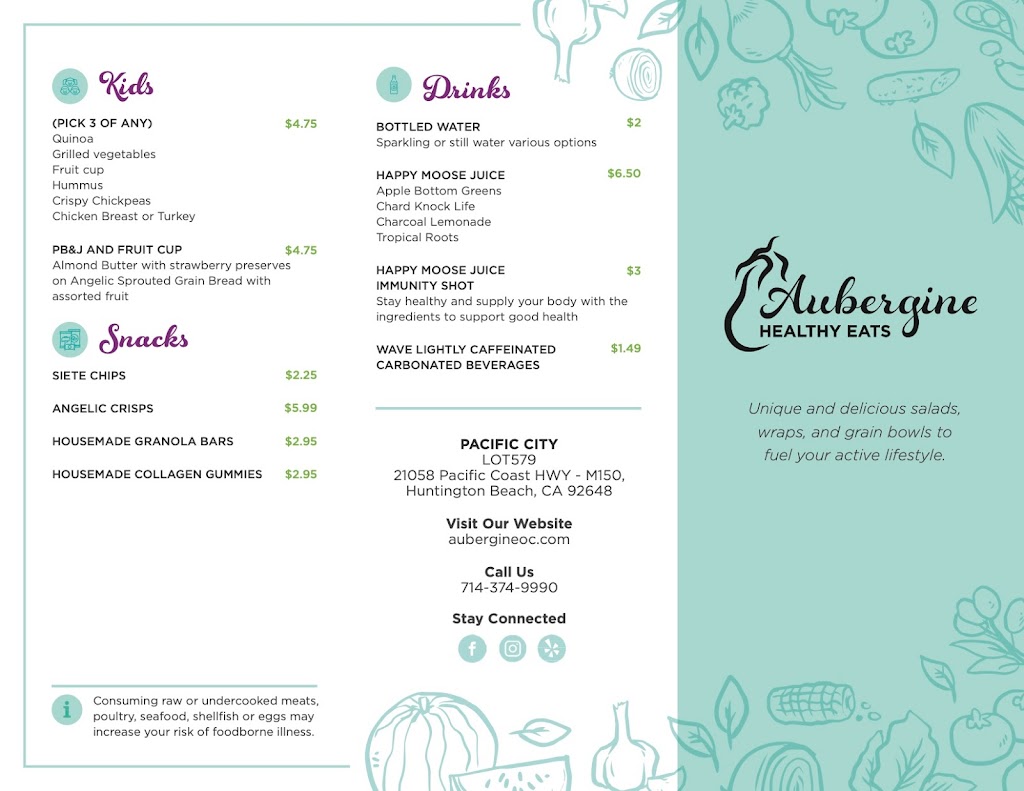 Aubergine | 21058 Pacific Coast Hwy LOT579 - M150, Huntington Beach, CA 92648, USA | Phone: (714) 374-9990