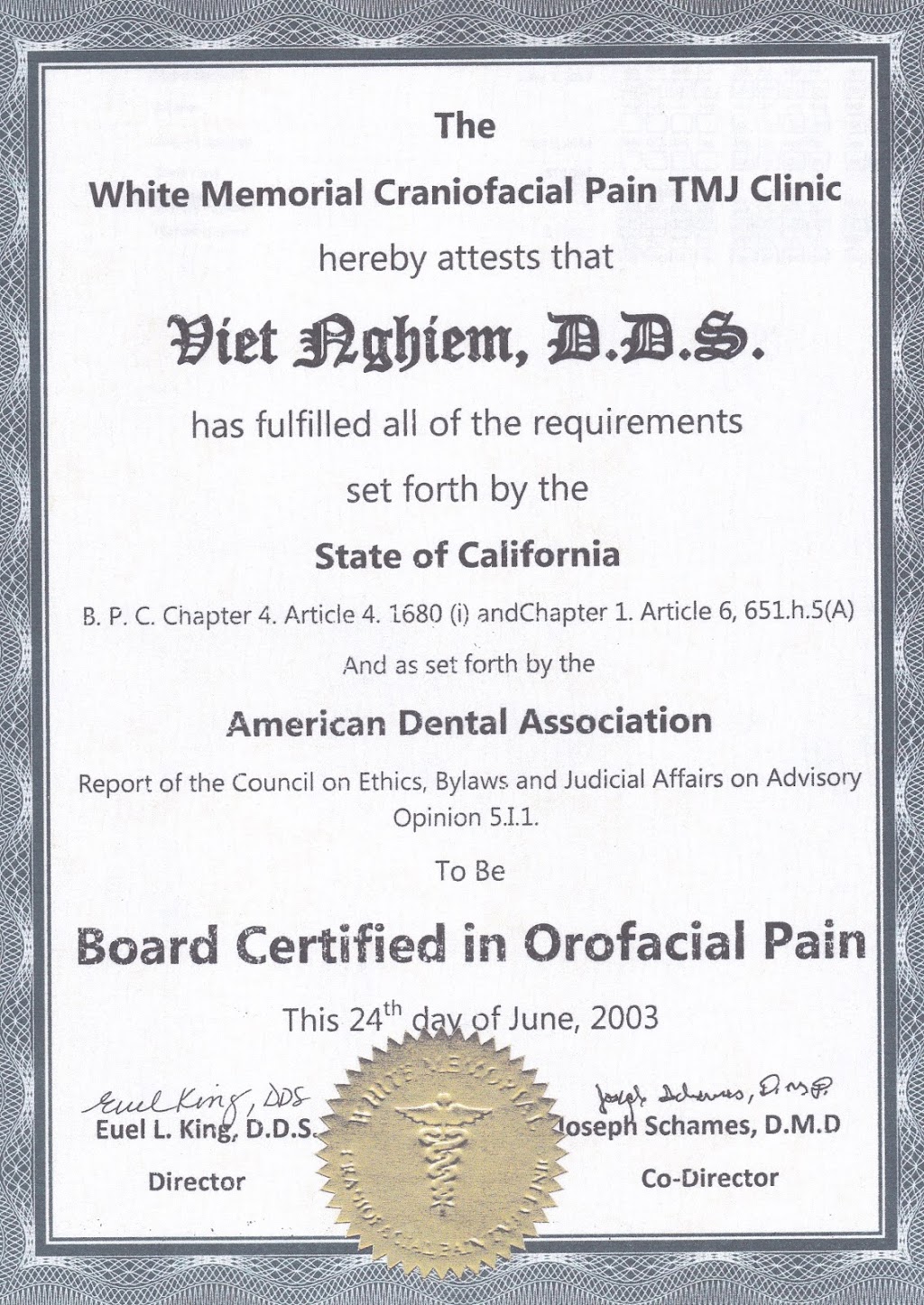 Viet Nghiem DDS | 12345 Westminster Ave, Santa Ana, CA 92703, USA | Phone: (714) 554-2288