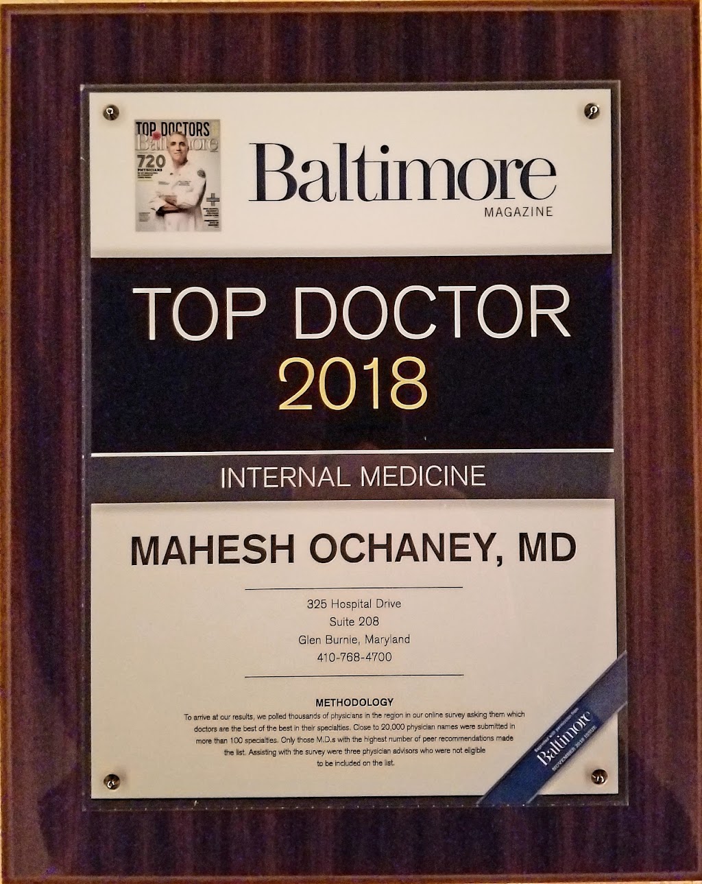 Mahesh S. Ochaney, MD | 325 Hospital Dr #208, Glen Burnie, MD 21061, USA | Phone: (410) 344-2391