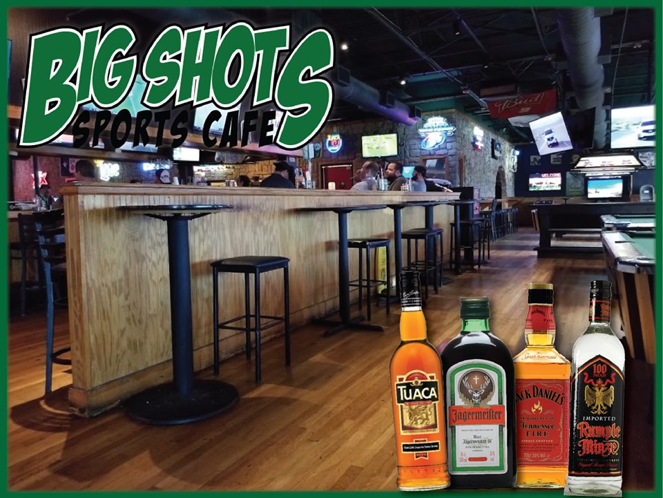 Big Shots Sports Cafe | 1601 Airport Fwy, Bedford, TX 76021, USA | Phone: (817) 510-1310