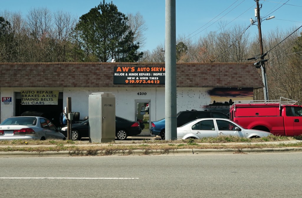 AWS AUTO SERVICE AND TIRES LLC | 4200 NC-55, Durham, NC 27713 | Phone: (919) 973-4412