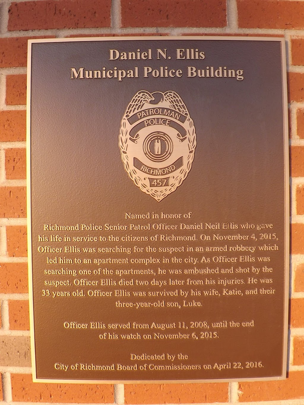 Richmond Police Department | 1721 Lexington Rd, Richmond, KY 40475, USA | Phone: (859) 623-8911