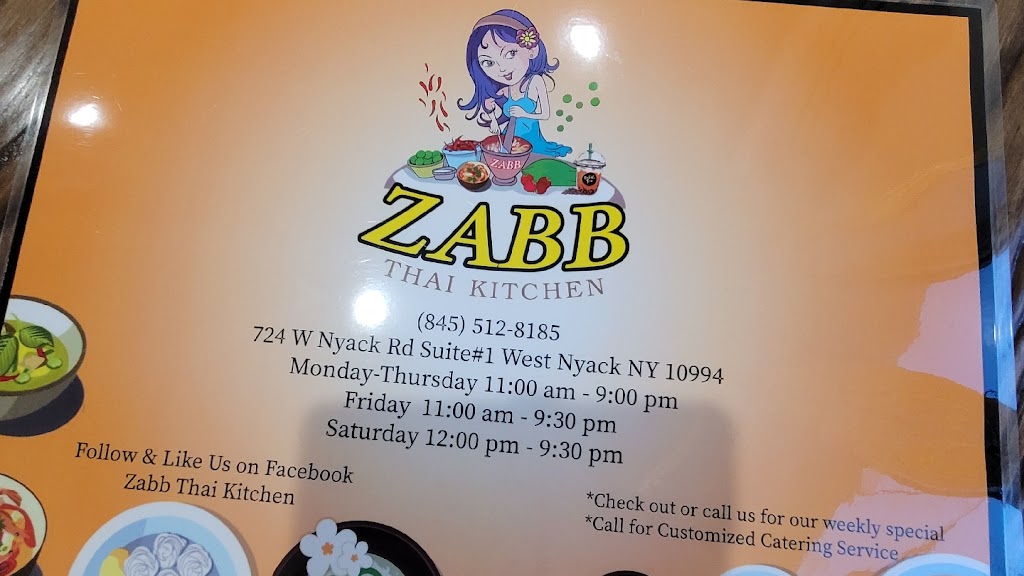 Zabb Thai Kitchen | 724 W Nyack Rd, West Nyack, NY 10994, USA | Phone: (845) 512-8185