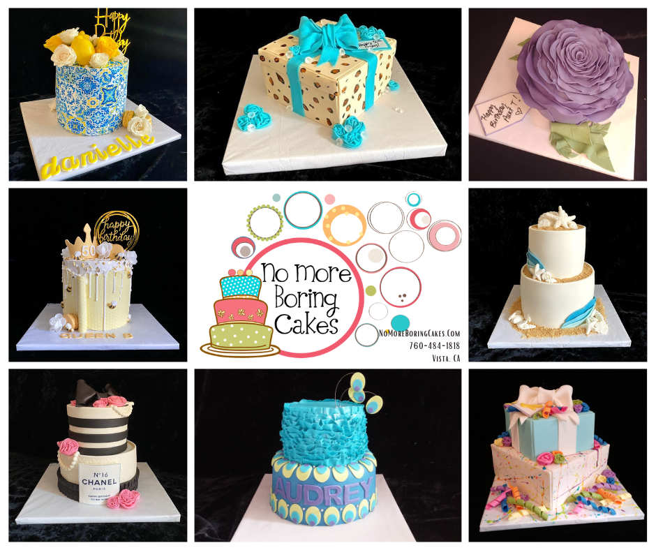 No More Boring Cakes | 1800 Thibodo Rd, Vista, CA 92081, USA | Phone: (760) 484-1818