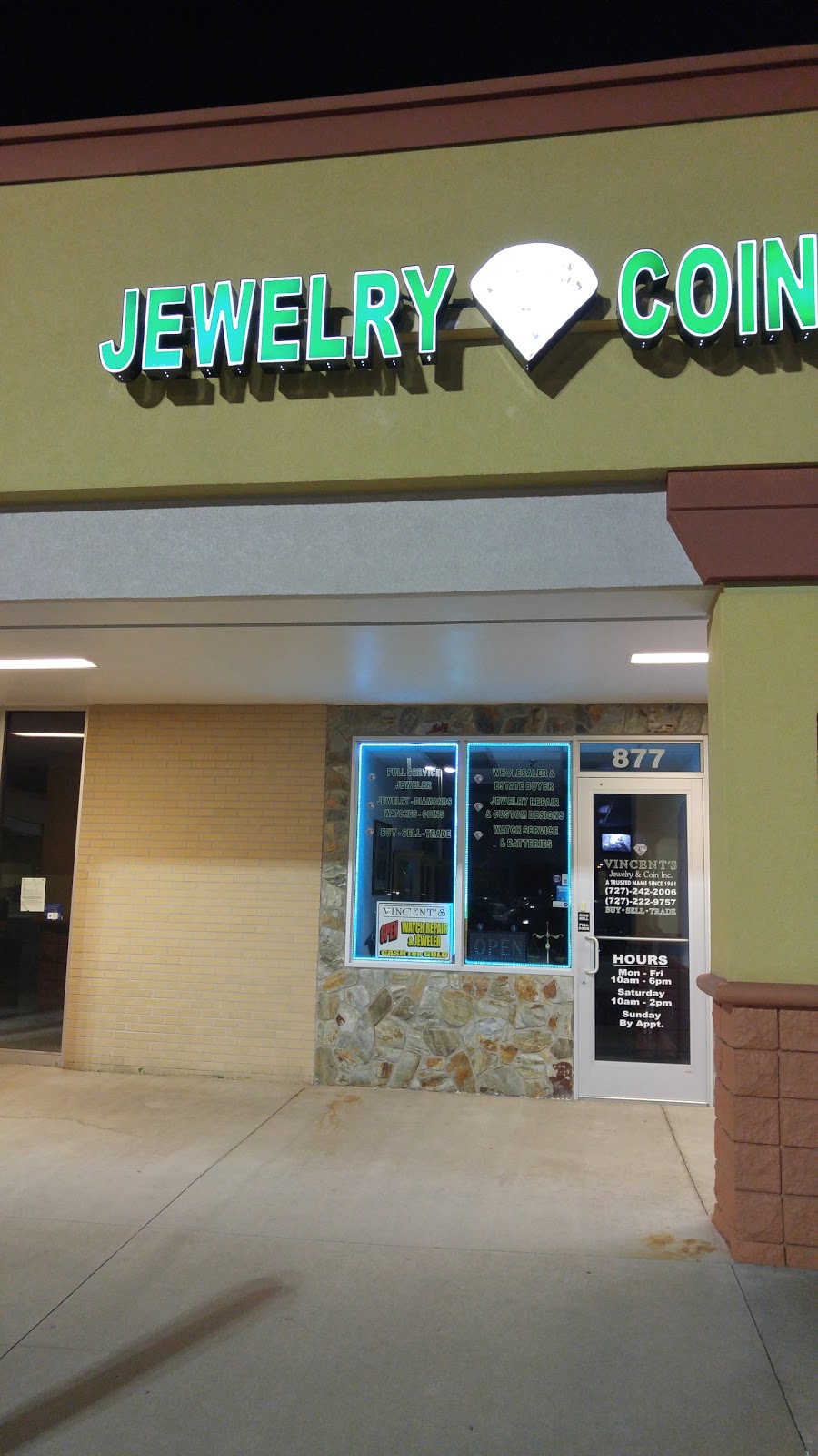 Vincents Jewelry and Coin | 8559 Seminole Blvd, Seminole, FL 33772, USA | Phone: (727) 242-2006