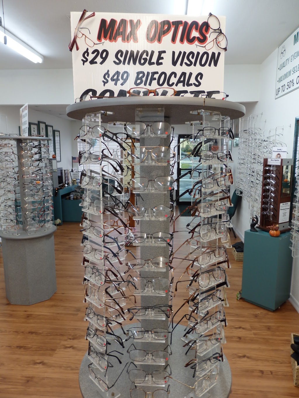 Max Optics | 12639 US 19, Gulfway Plaza - across from Walmart Supercenter, Hudson, FL 34667, USA | Phone: (352) 848-4222