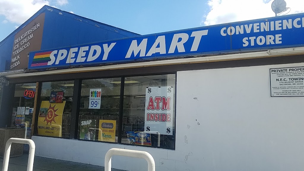 Speedy Mart | 1697 N Forest Park Ave, Baltimore, MD 21207, USA | Phone: (443) 429-0444