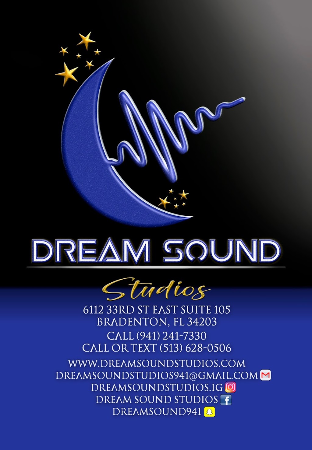 Dream Sound Studios | 6112 33rd St E #105, Bradenton, FL 34203, USA | Phone: (941) 241-7330