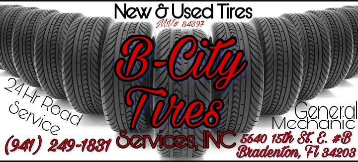 BCity Tire Services, Inc. | 5640 15th St E, Bradenton, FL 34203, USA | Phone: (941) 681-1159
