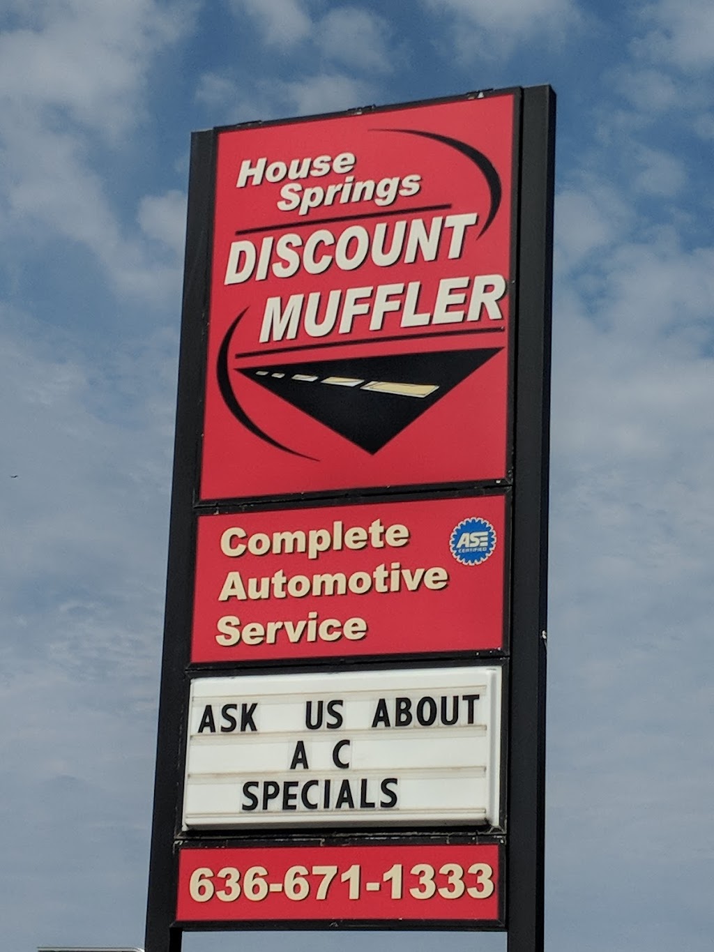 House Springs Discount Muffler | 4525 Gravois Rd, House Springs, MO 63051, USA | Phone: (636) 671-1333