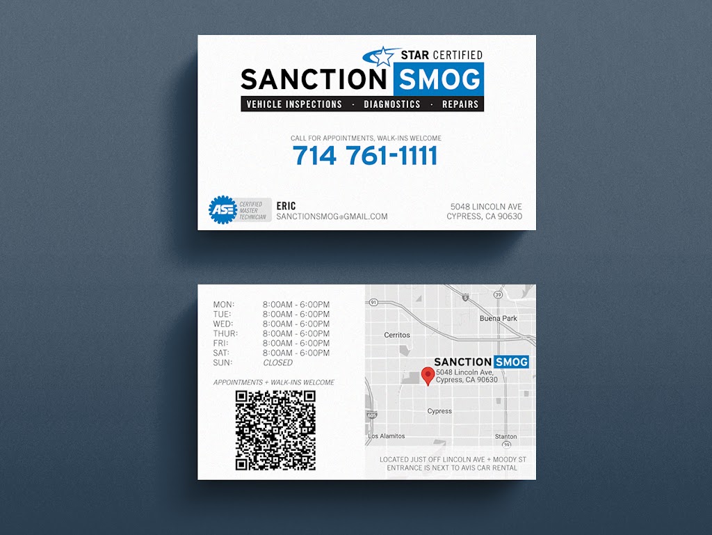Sanction Smog | 5048 Lincoln Ave, Cypress, CA 90630, USA | Phone: (714) 761-1111