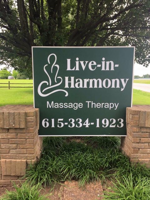 Live In Harmony Massage Therapy | 2780 Hwy 31 W, White House, TN 37188, USA | Phone: (615) 334-1923