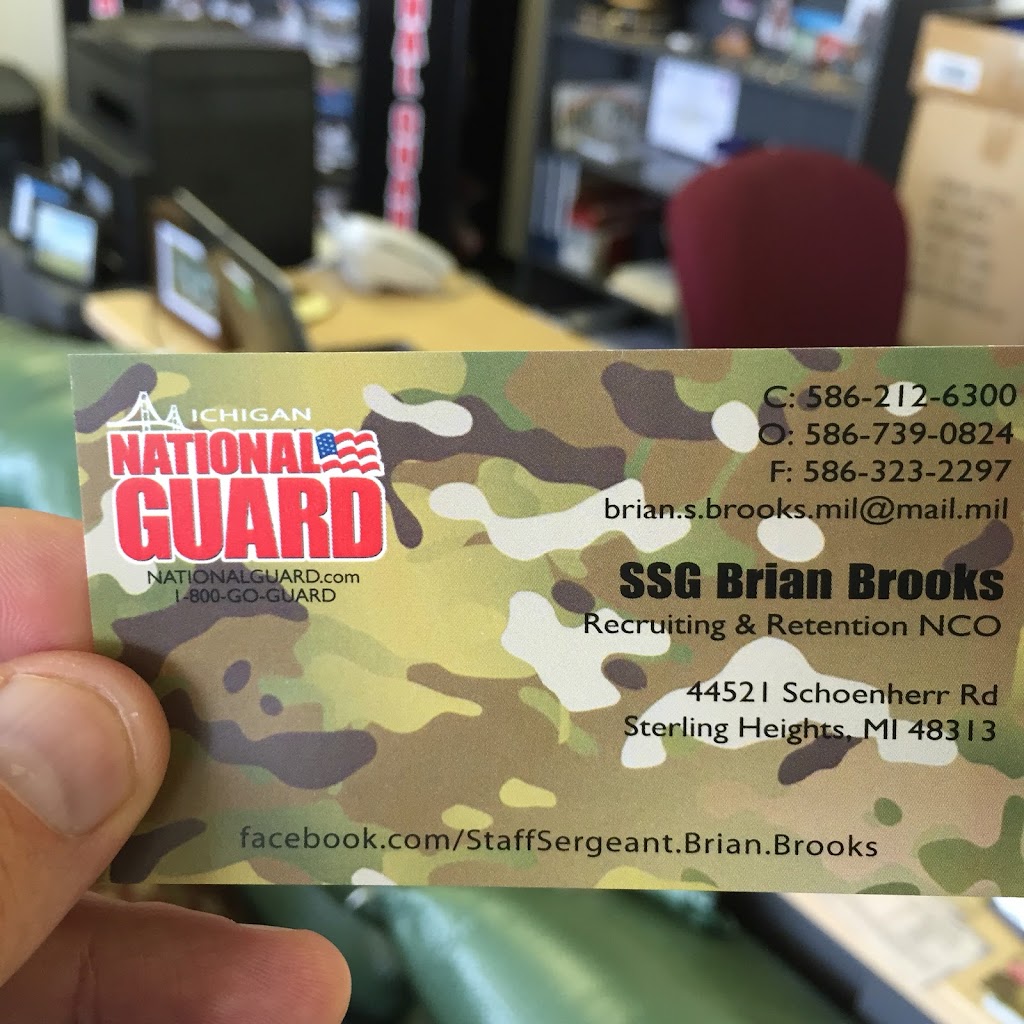 National Guard Recruiting Office | 44521 Schoenherr Rd, Sterling Heights, MI 48313, USA | Phone: (517) 643-0397