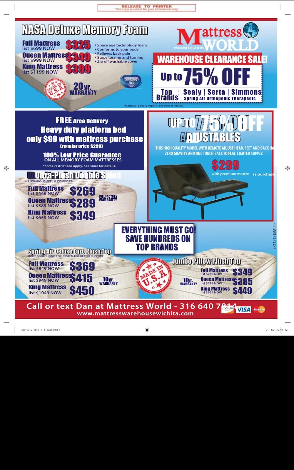 Mattress Warehouse | 1700 S 151st St W, Goddard, KS 67052, USA | Phone: (316) 640-7814