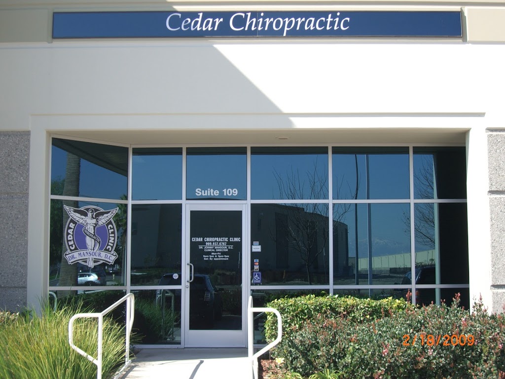 Cedar Chiropractic Clinic | 1801 Excise Ave Suite # 109, Ontario, CA 91761, USA | Phone: (909) 937-6767