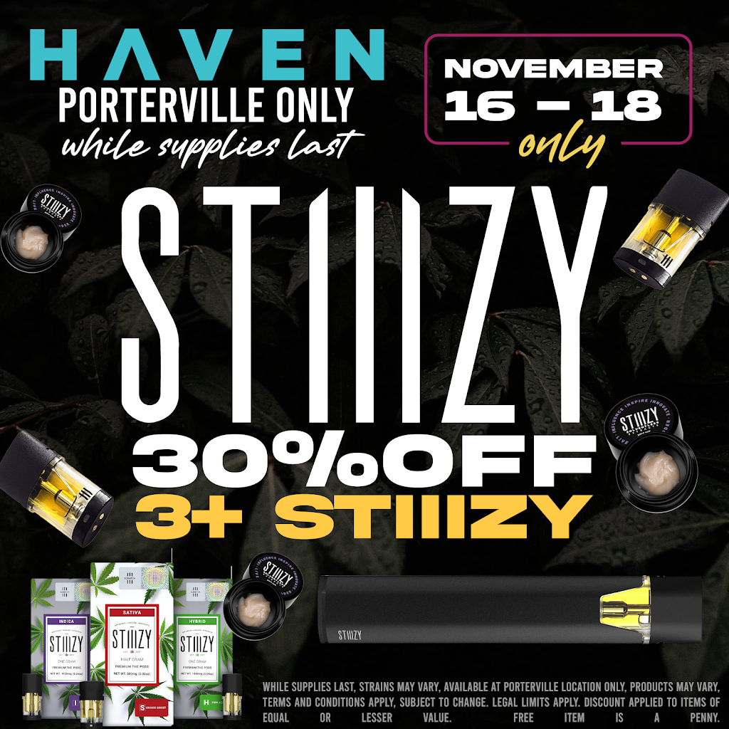 Haven Cannabis Marijuana and Weed Dispensary - Porterville | 1 W Morton Ave, Porterville, CA 93257, USA | Phone: (559) 625-5420