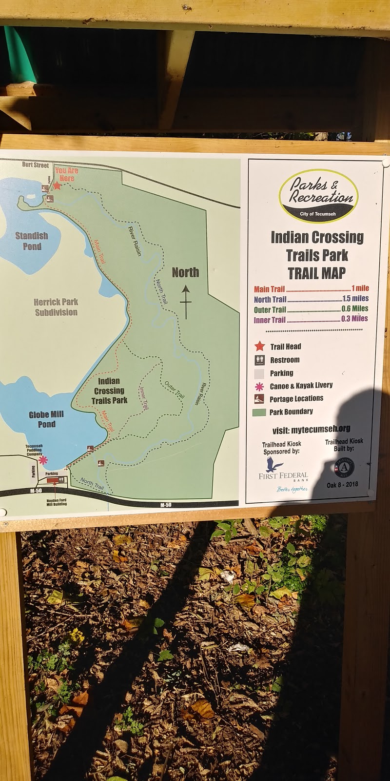 Indian Crossing Trails Park | 703 E Chicago Blvd, Tecumseh, MI 49286, USA | Phone: (517) 423-5602