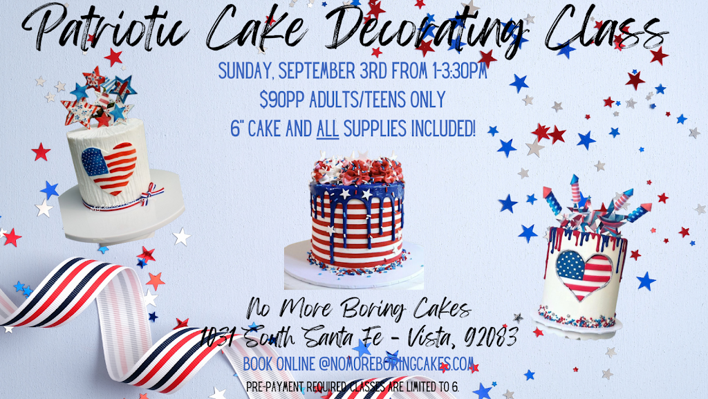 No More Boring Cakes | 1800 Thibodo Rd, Vista, CA 92081, USA | Phone: (760) 484-1818