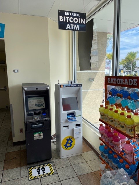 InstaBitATM Bitcoin ATM | 1920 Mission Ave, Oceanside, CA 92058, USA | Phone: (858) 866-9880