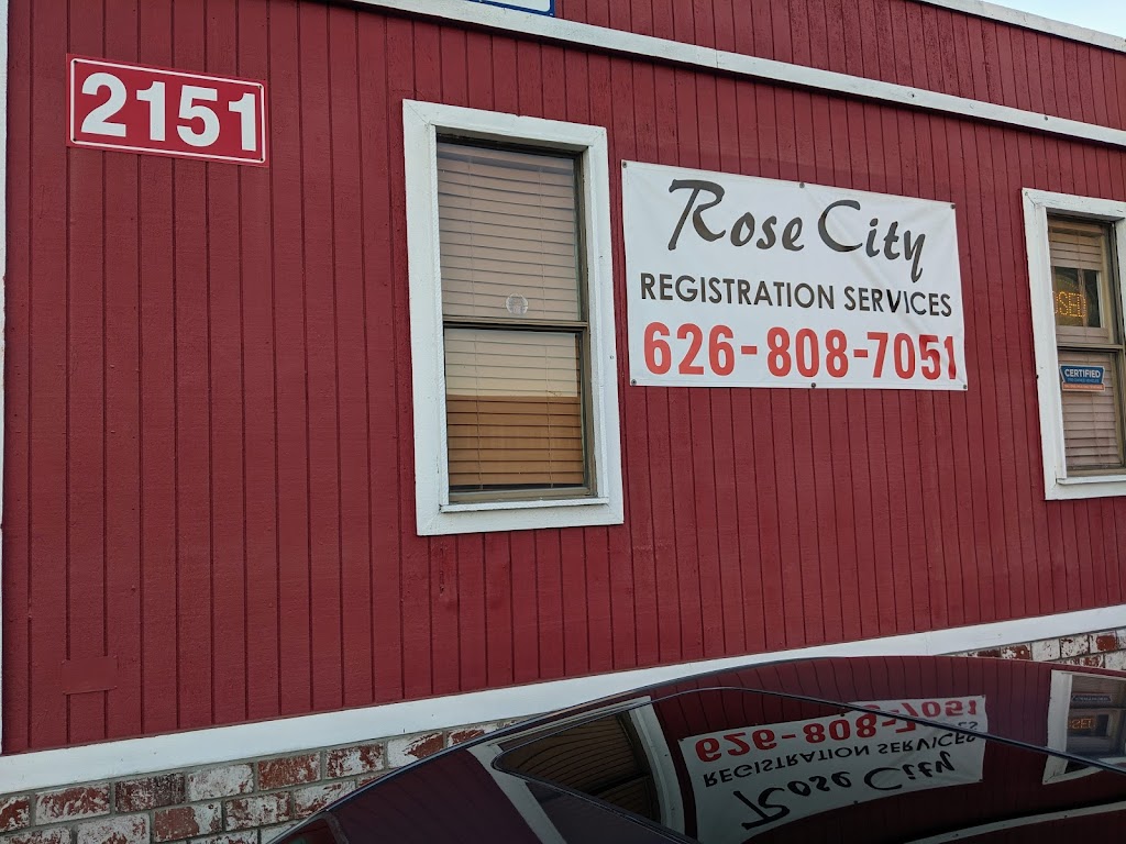 Rose City Registration Services | 2151 E Colorado Blvd, Pasadena, CA 91107, USA | Phone: (626) 808-7051