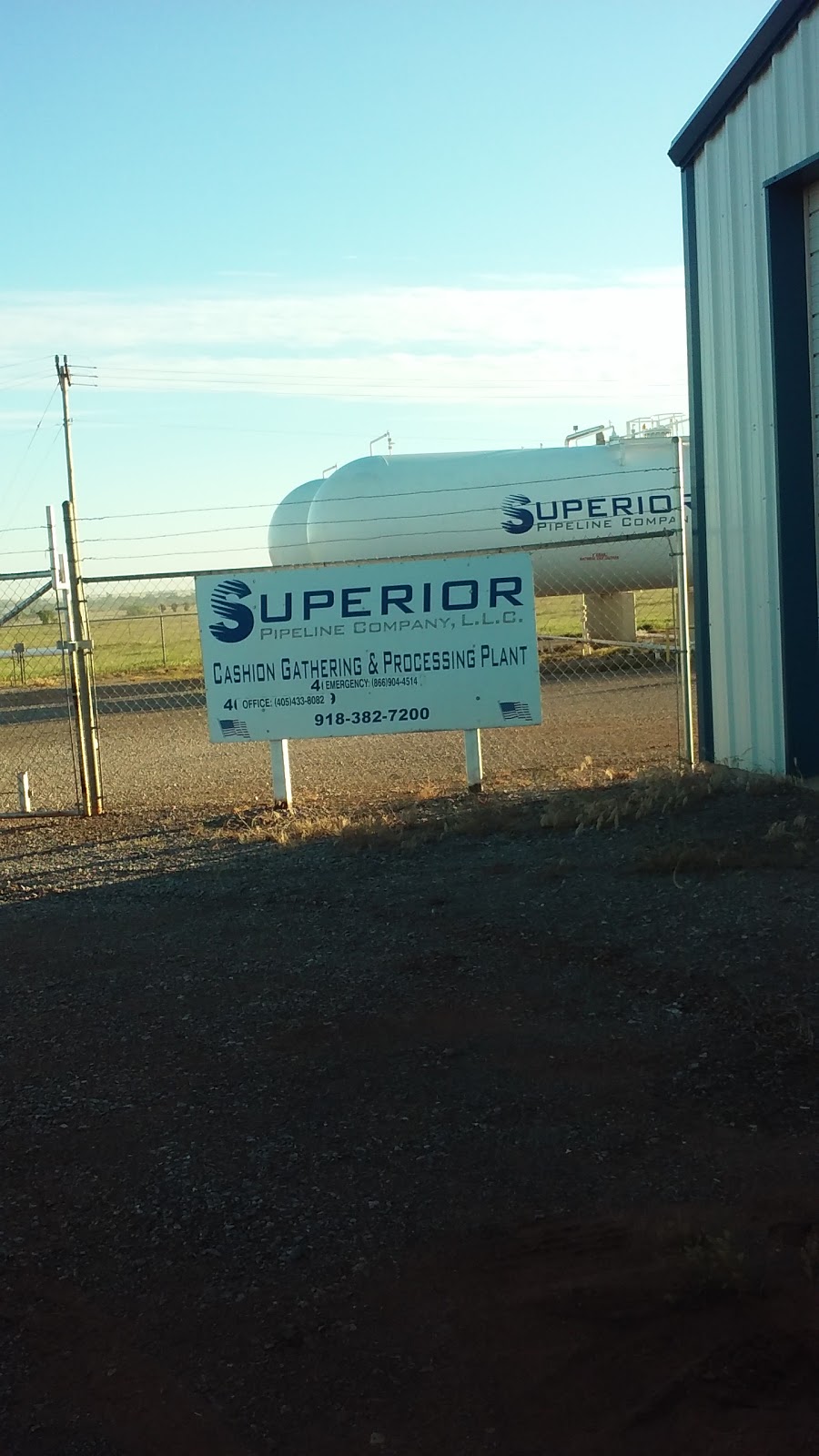 Superior Pipeline Company Cashion Ok | 12251 Council Rd, Cashion, OK 73016, USA | Phone: (918) 382-7200