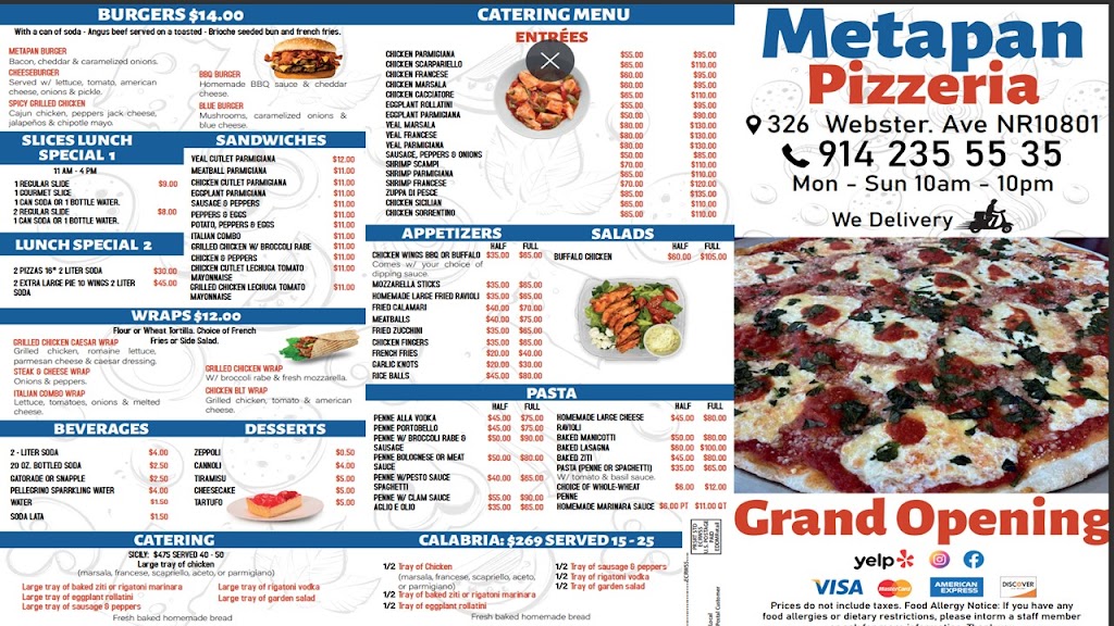 Comida Centro Americana Metapan Restaurant | 326 Webster Ave, New Rochelle, NY 10801, USA | Phone: (914) 235-5535