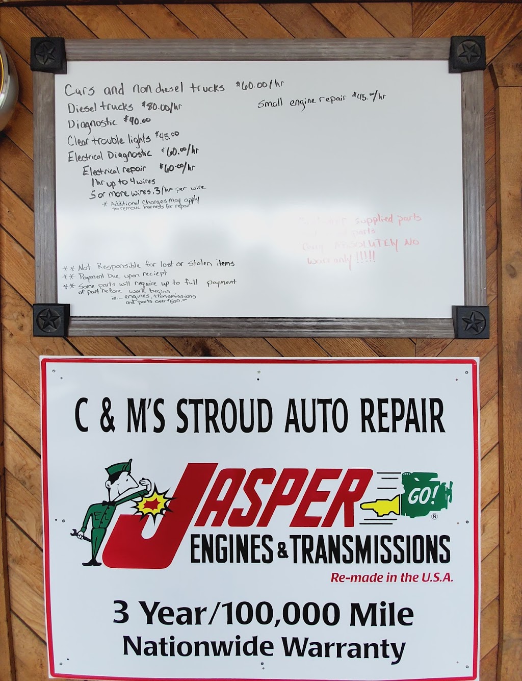 C & Ms Stroud Auto Repair | 320 N 8th Ave, Stroud, OK 74079, USA | Phone: (918) 290-2051