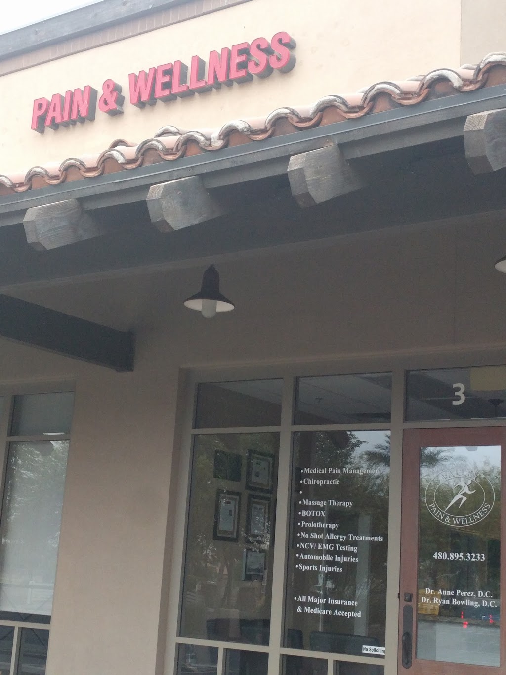 Valley Pain & Wellness Center | 4990 S Gilbert Rd #3, Chandler, AZ 85249, USA | Phone: (480) 895-3233